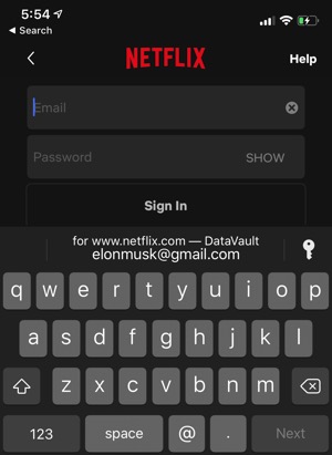 Autofill Netflix